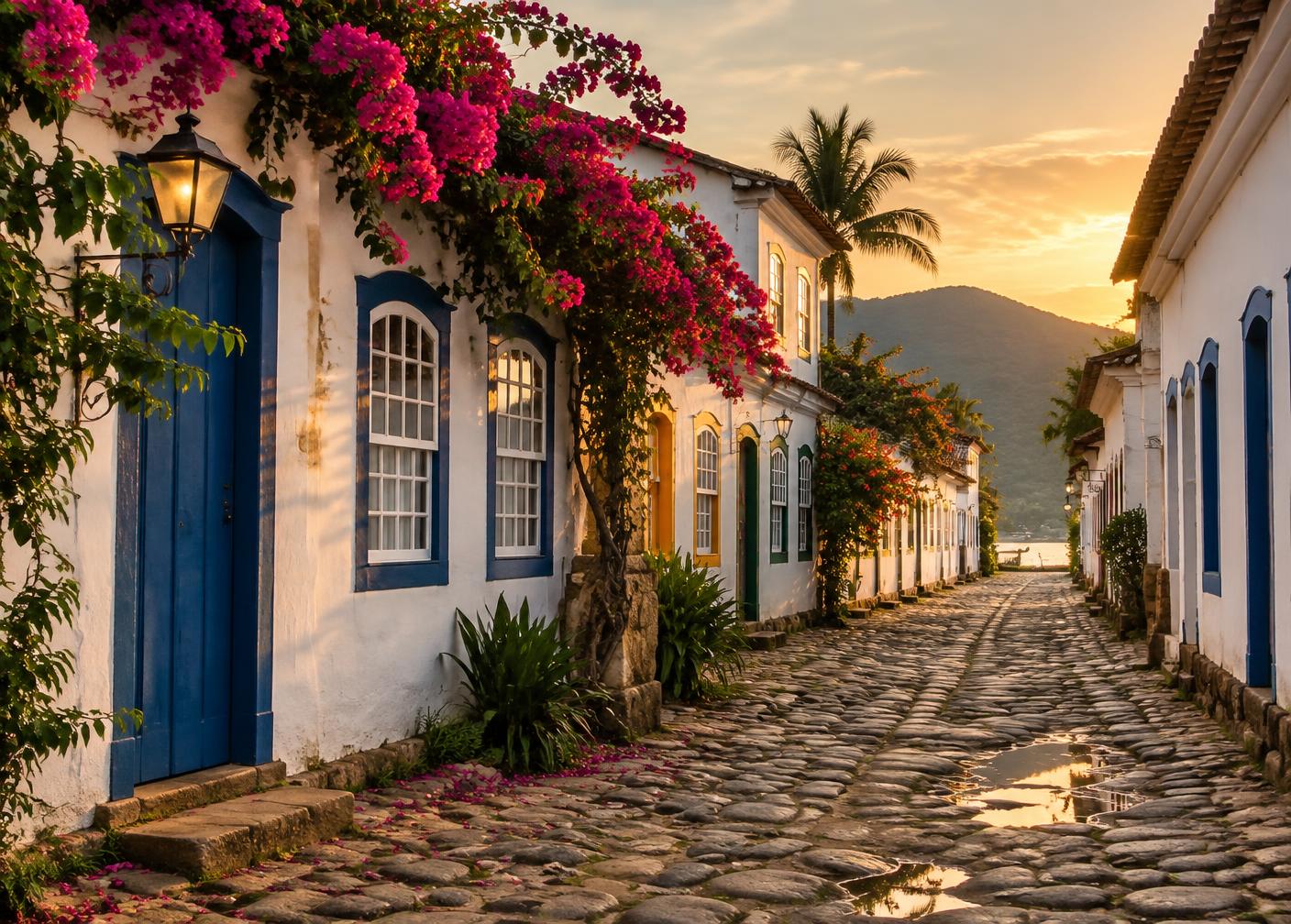 Rua de pedra do Centro Histórico de Paraty